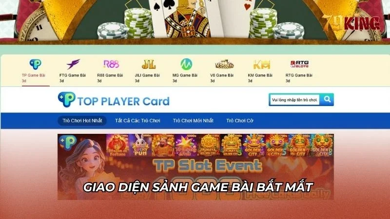 Giao diện bắt mắt với nhiều đơn vị phát hành uy tín